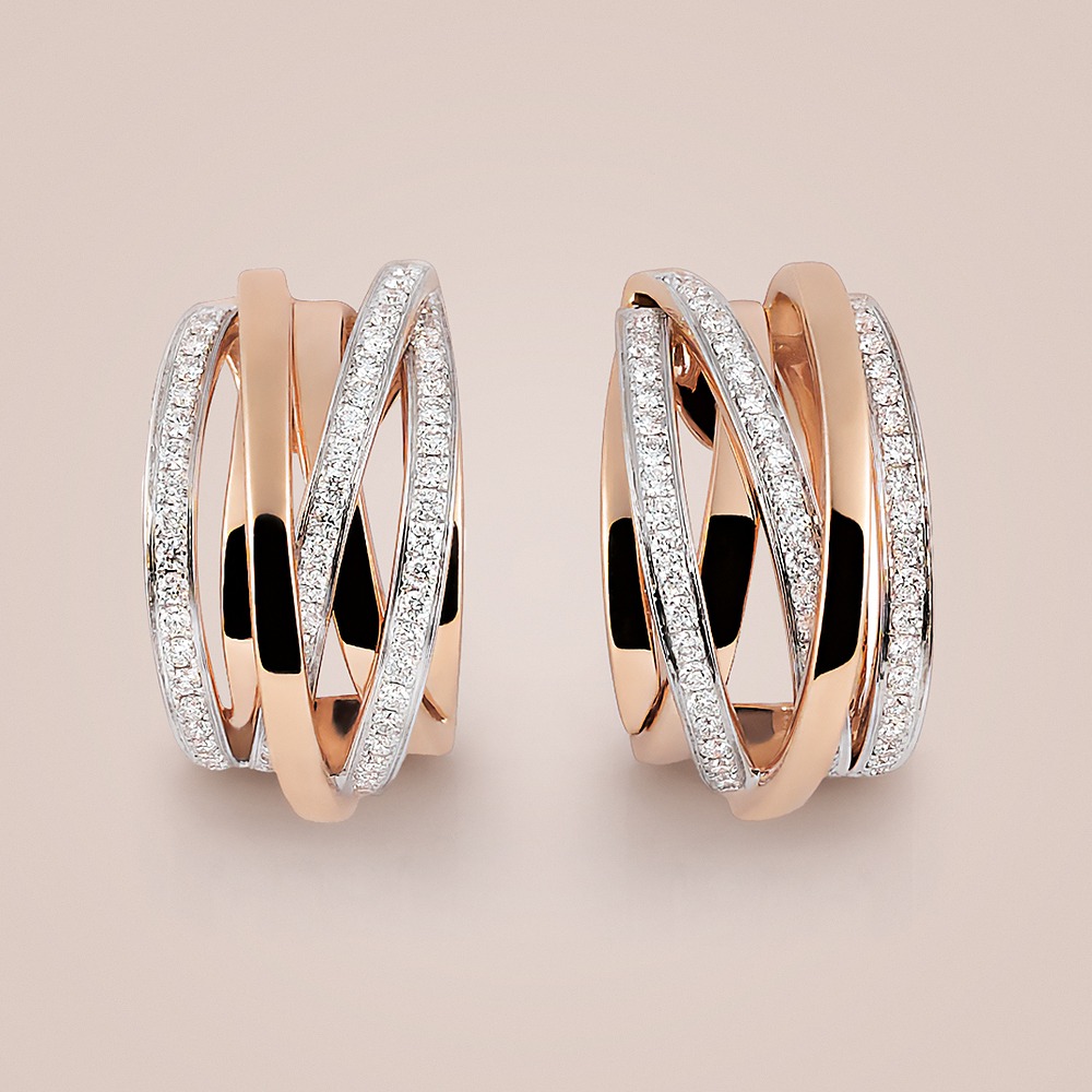 Al Coro Serenata Creolen im Crossover-Design bei Juwelier bouz