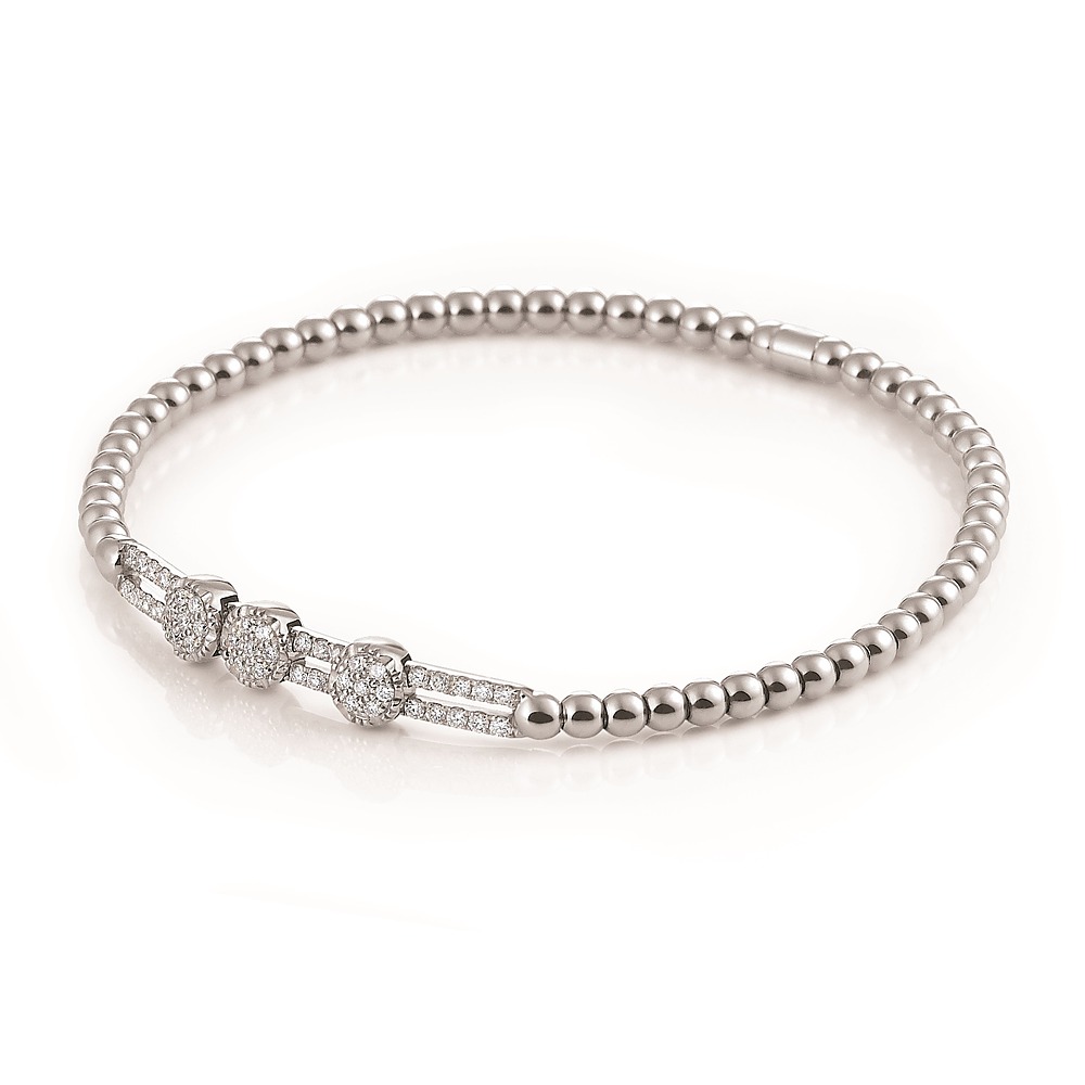 Al Coro Stretchy Armband mit Diamant in Weissgold bei Juwelier bouz