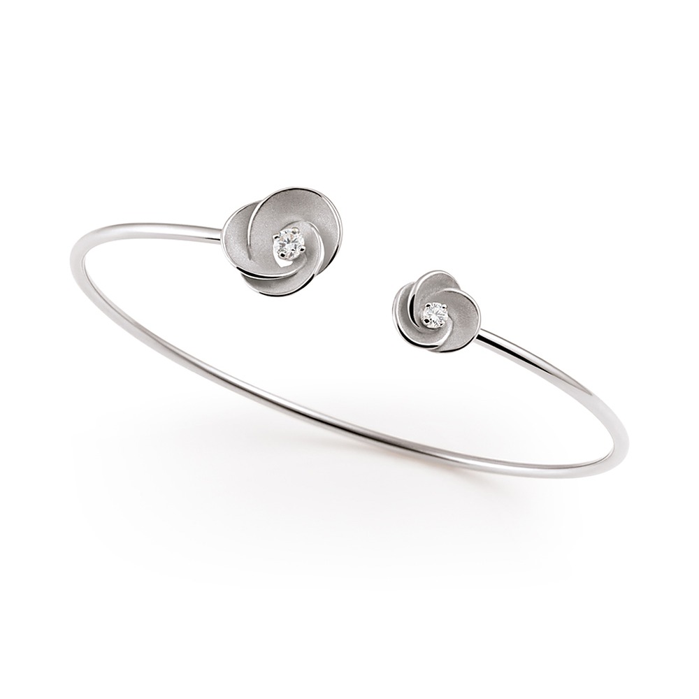 Cammilli Flowers Armreif in Weissgold bei Juwelier bouz