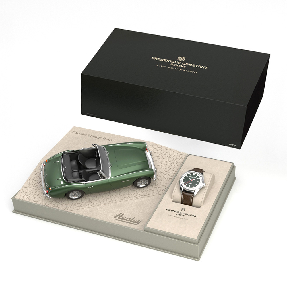 Frederique Constant Vintage Rally Healey Detailansicht 2 bei Juwelier bouz