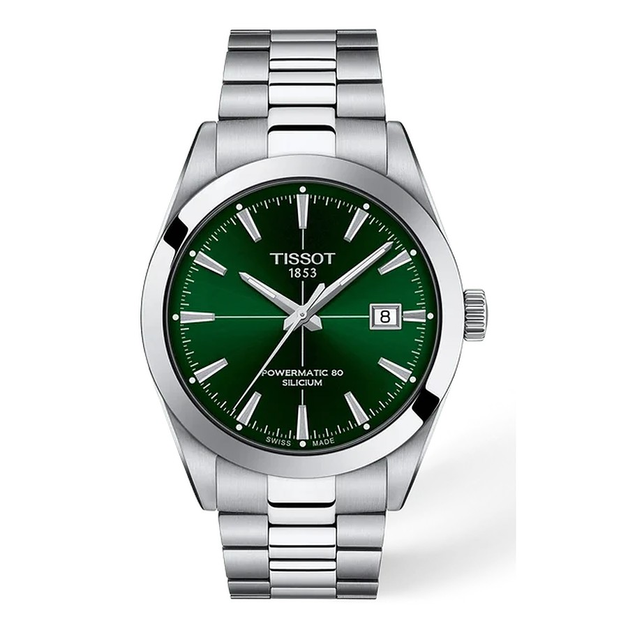Tissot Gentleman Powermatic 80 Silicium mit grünem Zifferblatt bei Juwelier bouz