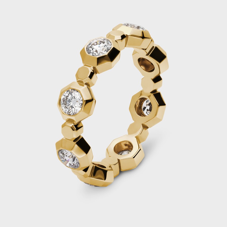 mandana Reflect change Ring in Gelbgold mit Labordiamanten