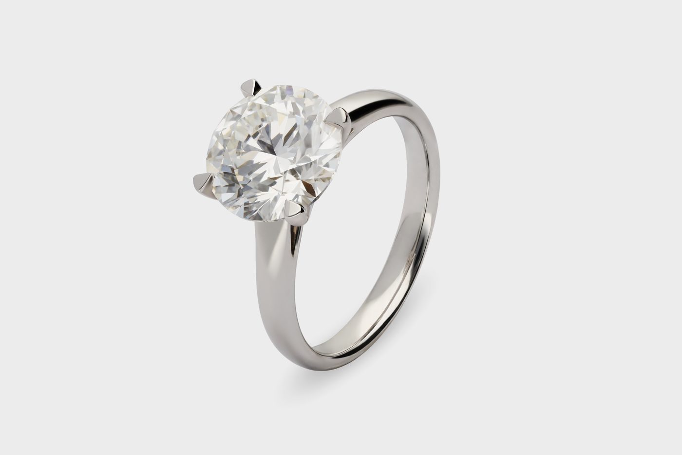 mandana Solitaire Verlobungsring in Platin
